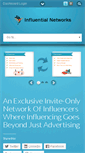 Mobile Screenshot of influentialnetworks.com